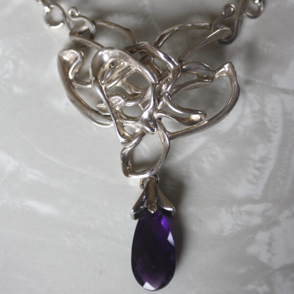 Scribble Amethyst Necklace - Image 2